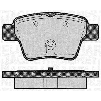 Kit pastiglie freno, Freno a disco MAGNETI MARELLI 363916060179