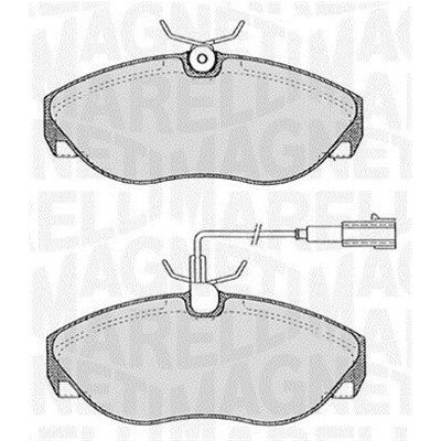 Kit pastiglie freno, Freno a disco MAGNETI MARELLI 363916060183
