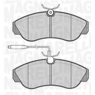 Kit pastiglie freno, Freno a disco MAGNETI MARELLI 363916060184