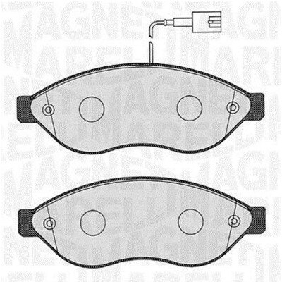 Kit pastiglie freno, Freno a disco MAGNETI MARELLI 363916060189