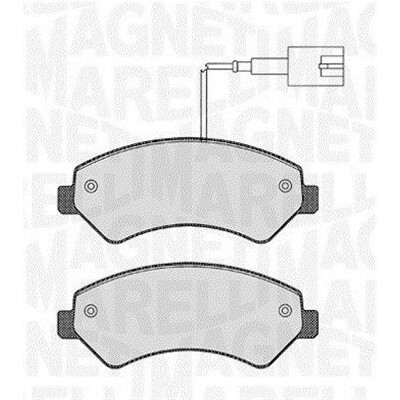 Kit pastiglie freno, Freno a disco MAGNETI MARELLI 363916060190