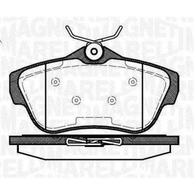 Kit pastiglie freno, Freno a disco MAGNETI MARELLI 363916060194