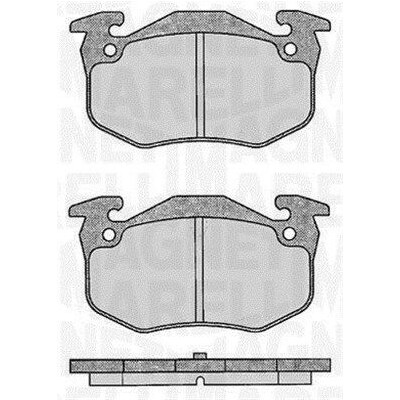 Kit pastiglie freno, Freno a disco MAGNETI MARELLI 363916060197