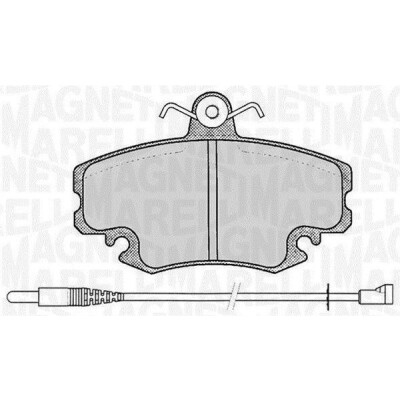 Kit pastiglie freno, Freno a disco MAGNETI MARELLI 363916060203