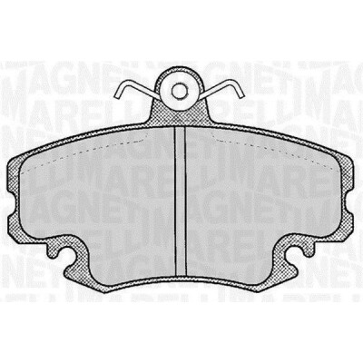 Kit pastiglie freno, Freno a disco MAGNETI MARELLI 363916060204