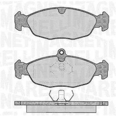 Kit pastiglie freno, Freno a disco MAGNETI MARELLI 363916060208