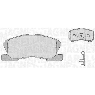 Kit pastiglie freno, Freno a disco MAGNETI MARELLI 363916060209