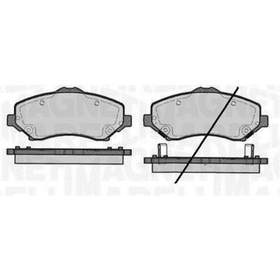 Kit pastiglie freno, Freno a disco MAGNETI MARELLI 363916060211