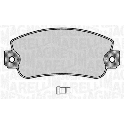 Kit pastiglie freno, Freno a disco MAGNETI MARELLI 363916060212