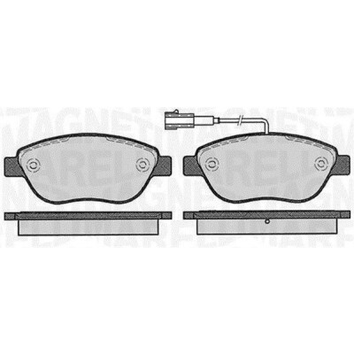 Kit pastiglie freno, Freno a disco MAGNETI MARELLI 363916060214