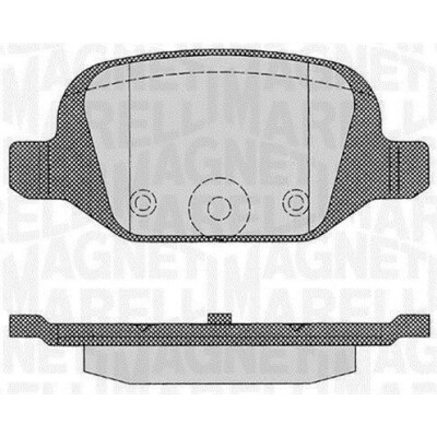 Kit pastiglie freno, Freno a disco MAGNETI MARELLI 363916060216