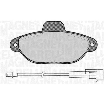Kit pastiglie freno, Freno a disco MAGNETI MARELLI 363916060217