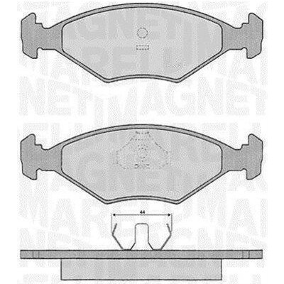 Kit pastiglie freno, Freno a disco MAGNETI MARELLI 363916060229