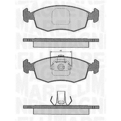 Kit pastiglie freno, Freno a disco MAGNETI MARELLI 363916060233