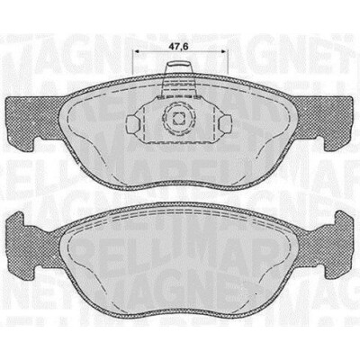 Kit pastiglie freno, Freno a disco MAGNETI MARELLI 363916060238