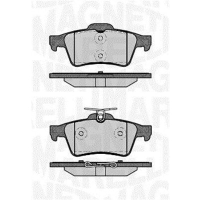 Kit pastiglie freno, Freno a disco MAGNETI MARELLI 363916060243