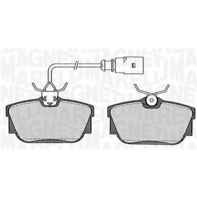Kit pastiglie freno, Freno a disco MAGNETI MARELLI 363916060258