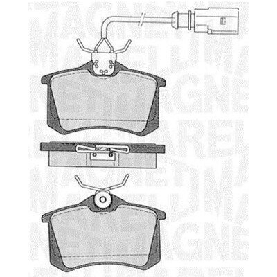 Kit pastiglie freno, Freno a disco MAGNETI MARELLI 363916060259