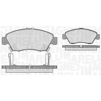 Kit pastiglie freno, Freno a disco MAGNETI MARELLI 363916060275