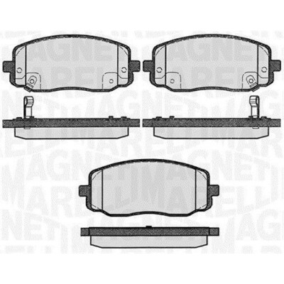 Kit pastiglie freno, Freno a disco MAGNETI MARELLI 363916060280