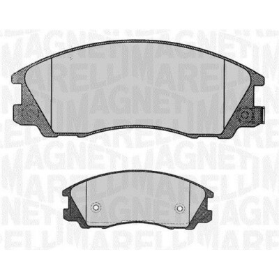 Kit pastiglie freno, Freno a disco MAGNETI MARELLI 363916060282