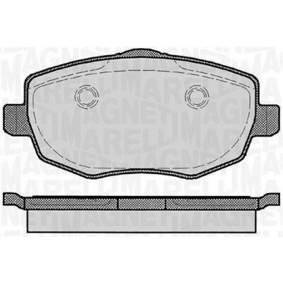 Kit pastiglie freno, Freno a disco MAGNETI MARELLI 363916060291