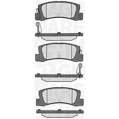 Kit pastiglie freno, Freno a disco MAGNETI MARELLI 363916060292
