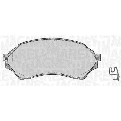 Kit pastiglie freno, Freno a disco MAGNETI MARELLI 363916060293