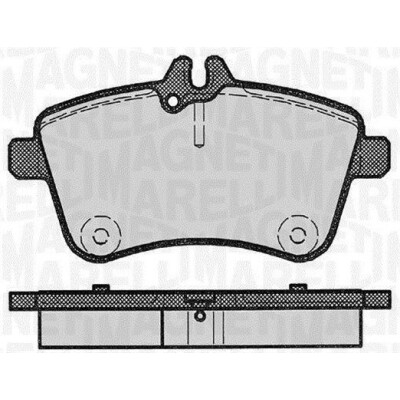 Kit pastiglie freno, Freno a disco MAGNETI MARELLI 363916060302