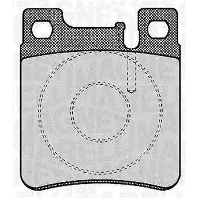 Kit pastiglie freno, Freno a disco MAGNETI MARELLI 363916060303