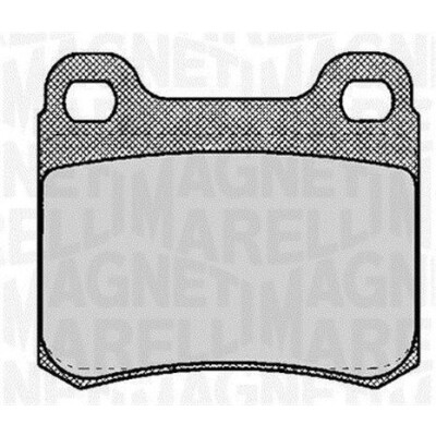 Kit pastiglie freno, Freno a disco MAGNETI MARELLI 363916060304