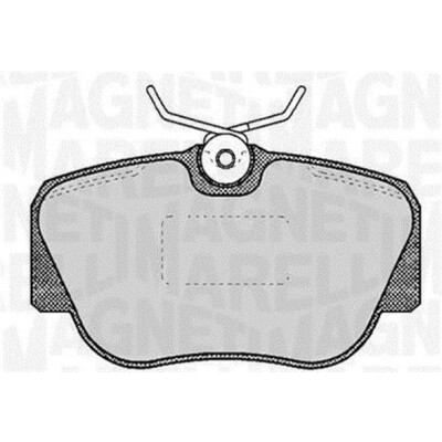 Kit pastiglie freno, Freno a disco MAGNETI MARELLI 363916060305