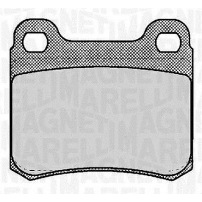 Kit pastiglie freno, Freno a disco MAGNETI MARELLI 363916060306