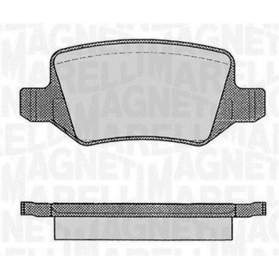 Kit pastiglie freno, Freno a disco MAGNETI MARELLI 363916060308