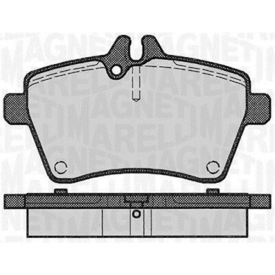 Kit pastiglie freno, Freno a disco MAGNETI MARELLI 363916060309