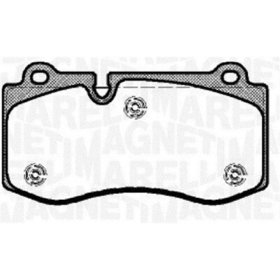 Kit pastiglie freno, Freno a disco MAGNETI MARELLI 363916060317