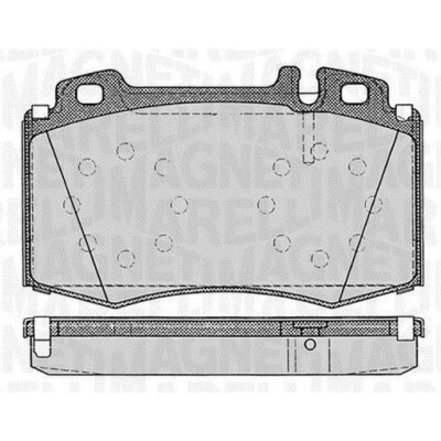 Kit pastiglie freno, Freno a disco MAGNETI MARELLI 363916060320