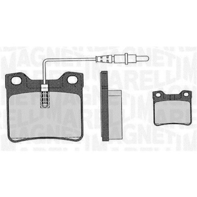 Kit pastiglie freno, Freno a disco MAGNETI MARELLI 363916060326