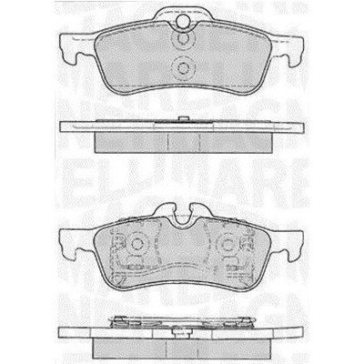Kit pastiglie freno, Freno a disco MAGNETI MARELLI 363916060331