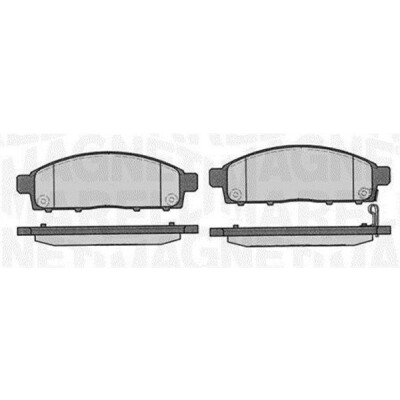 Kit pastiglie freno, Freno a disco MAGNETI MARELLI 363916060337