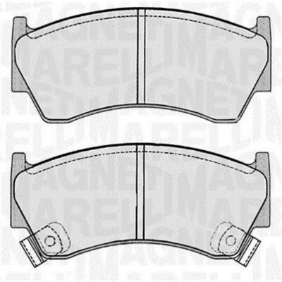 Kit pastiglie freno, Freno a disco MAGNETI MARELLI 363916060343