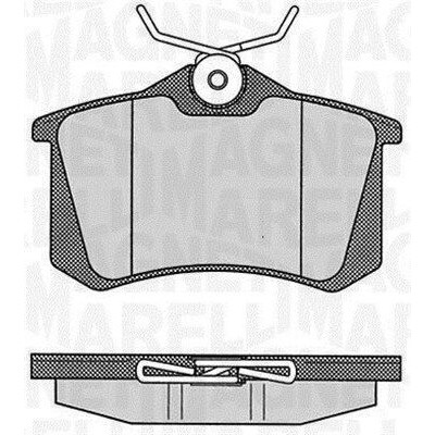 Kit pastiglie freno, Freno a disco MAGNETI MARELLI 363916060348