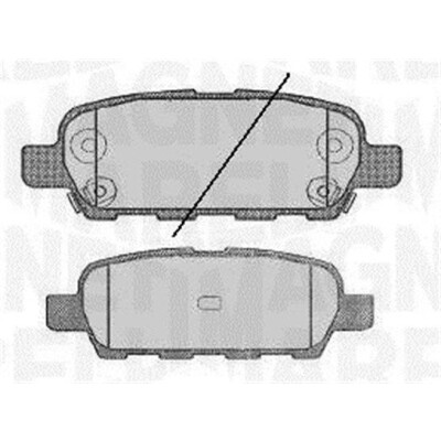 Kit pastiglie freno, Freno a disco MAGNETI MARELLI 363916060350