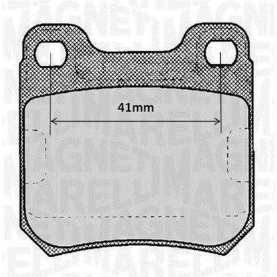 Kit pastiglie freno, Freno a disco MAGNETI MARELLI 363916060367
