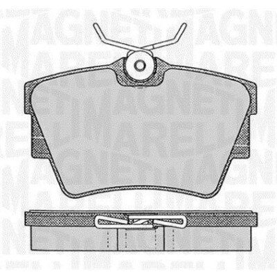 Kit pastiglie freno, Freno a disco MAGNETI MARELLI 363916060370