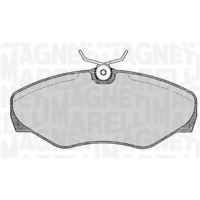 Kit pastiglie freno, Freno a disco MAGNETI MARELLI 363916060371