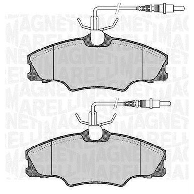 Kit pastiglie freno, Freno a disco MAGNETI MARELLI 363916060374