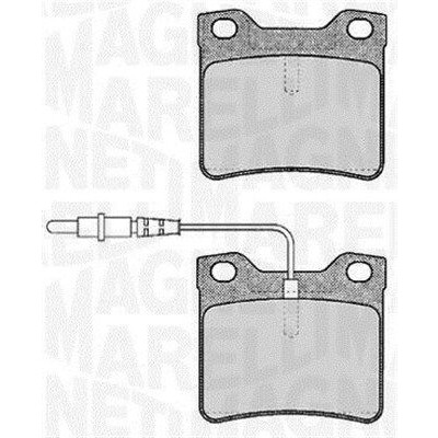 Kit pastiglie freno, Freno a disco MAGNETI MARELLI 363916060375
