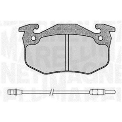Kit pastiglie freno, Freno a disco MAGNETI MARELLI 363916060378
