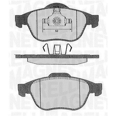 Kit pastiglie freno, Freno a disco MAGNETI MARELLI 363916060383